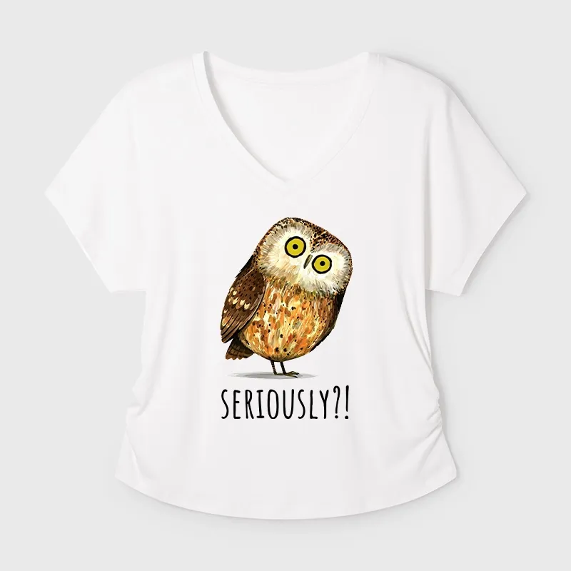 Tokyo-Tiger Seriously Confused Owl Meme Art Modal Dolman Sleeve T-Shirt