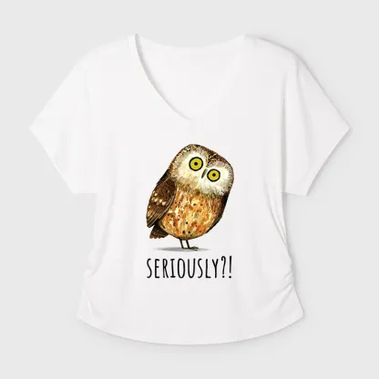 Tokyo-Tiger Seriously Confused Owl Meme Art Modal Dolman Sleeve T-Shirt