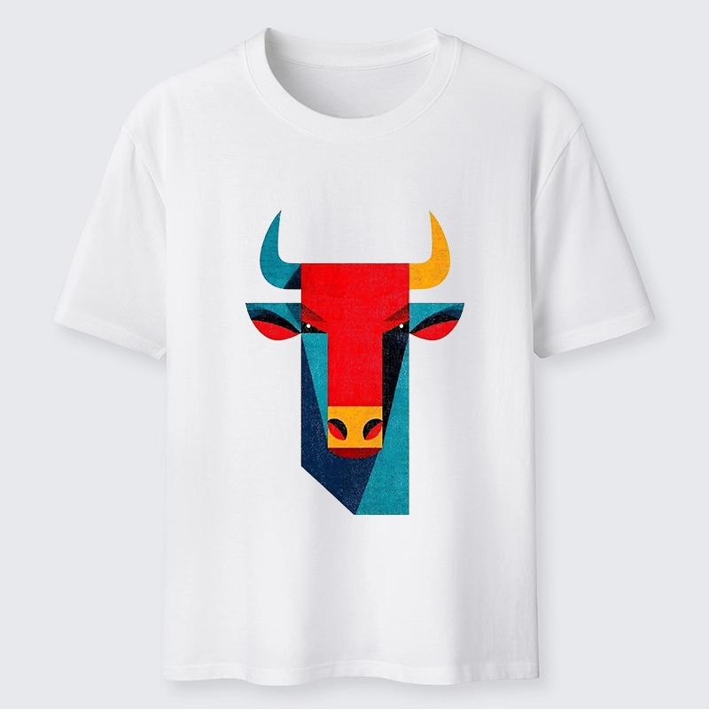 Tokyo-Tiger Geometric Bull Head Art Classic T-Shirt
