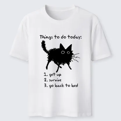 Tokyo-Tiger Lazy Cat Survive Day Funny Meme Classic T-Shirt