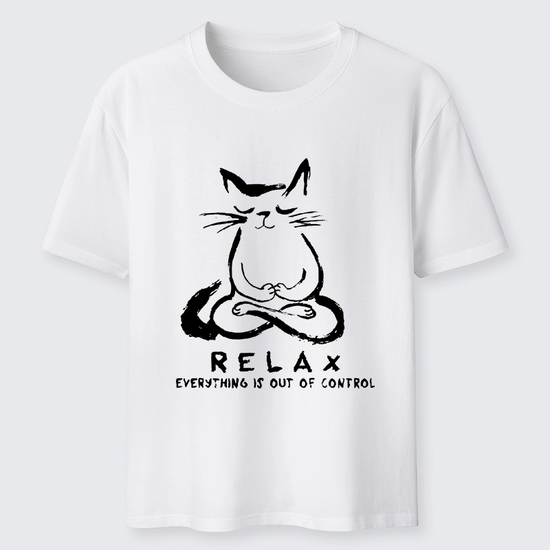 Tokyo-Tiger Zen Meditate Cat Chill Funny Meme Classic T-Shirt