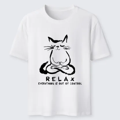 Tokyo-Tiger Zen Meditate Cat Chill Funny Meme Classic T-Shirt