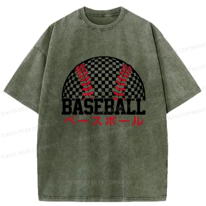 Tokyo-Tiger Japan Baseball Washed T-Shirt