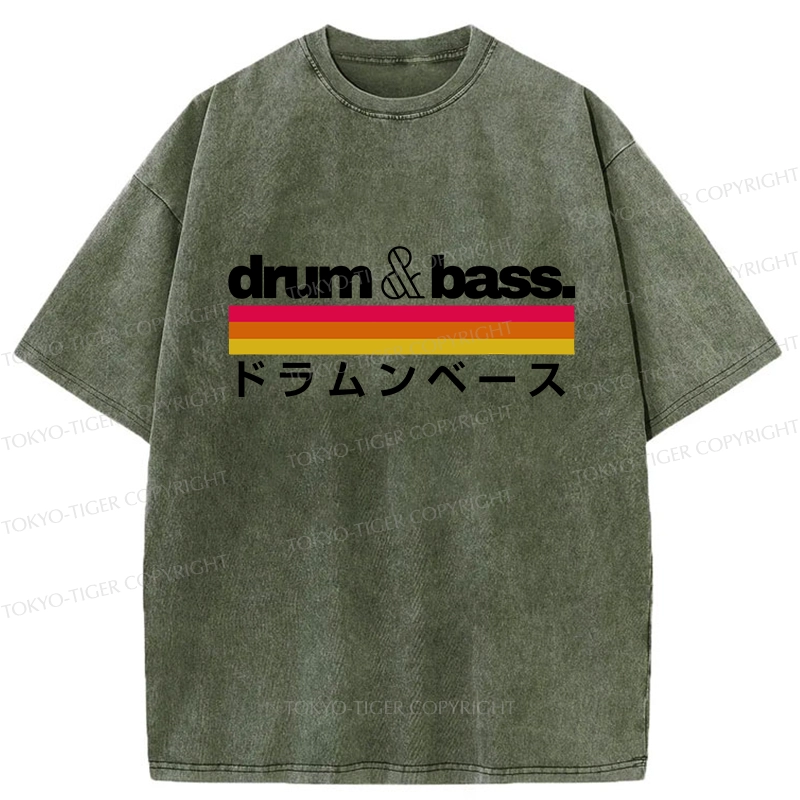 Tokyo-Tiger Japan Drum And Bass Washed T-Shirt