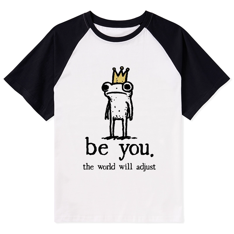 Tokyo-Tiger Crown Frog Stays True To Self Raglan T-shirt