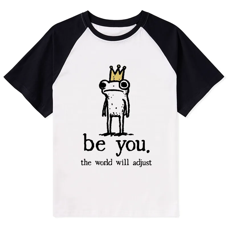 Tokyo-Tiger Crown Frog Stays True To Self Raglan T-shirt