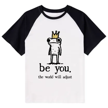 Tokyo-Tiger Crown Frog Stays True To Self Raglan T-shirt