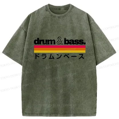 Tokyo-Tiger Japan Drum And Bass Washed T-Shirt