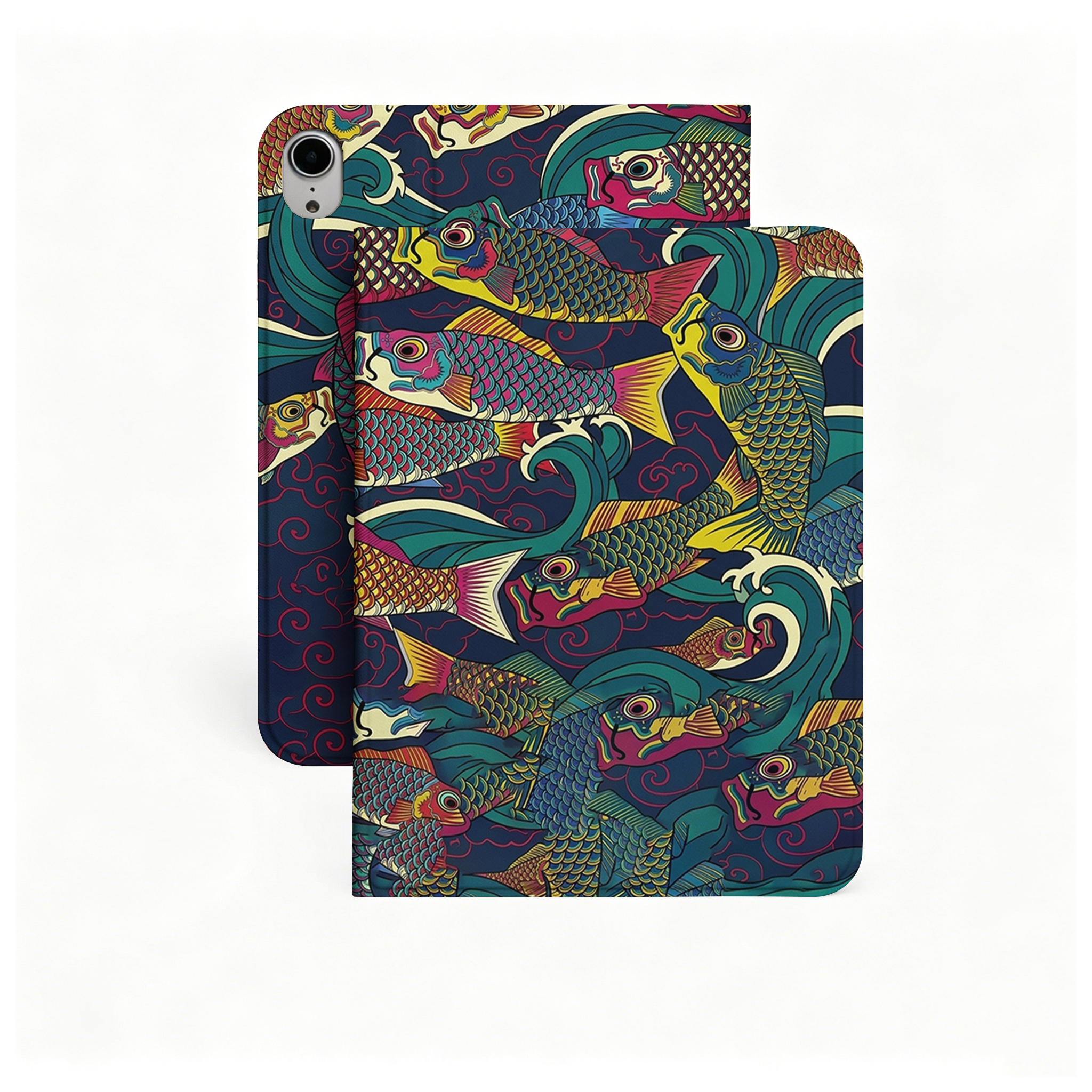 Tokyo-Tiger Colorful Japanese Koinobori Nobles Tablet Protective Case