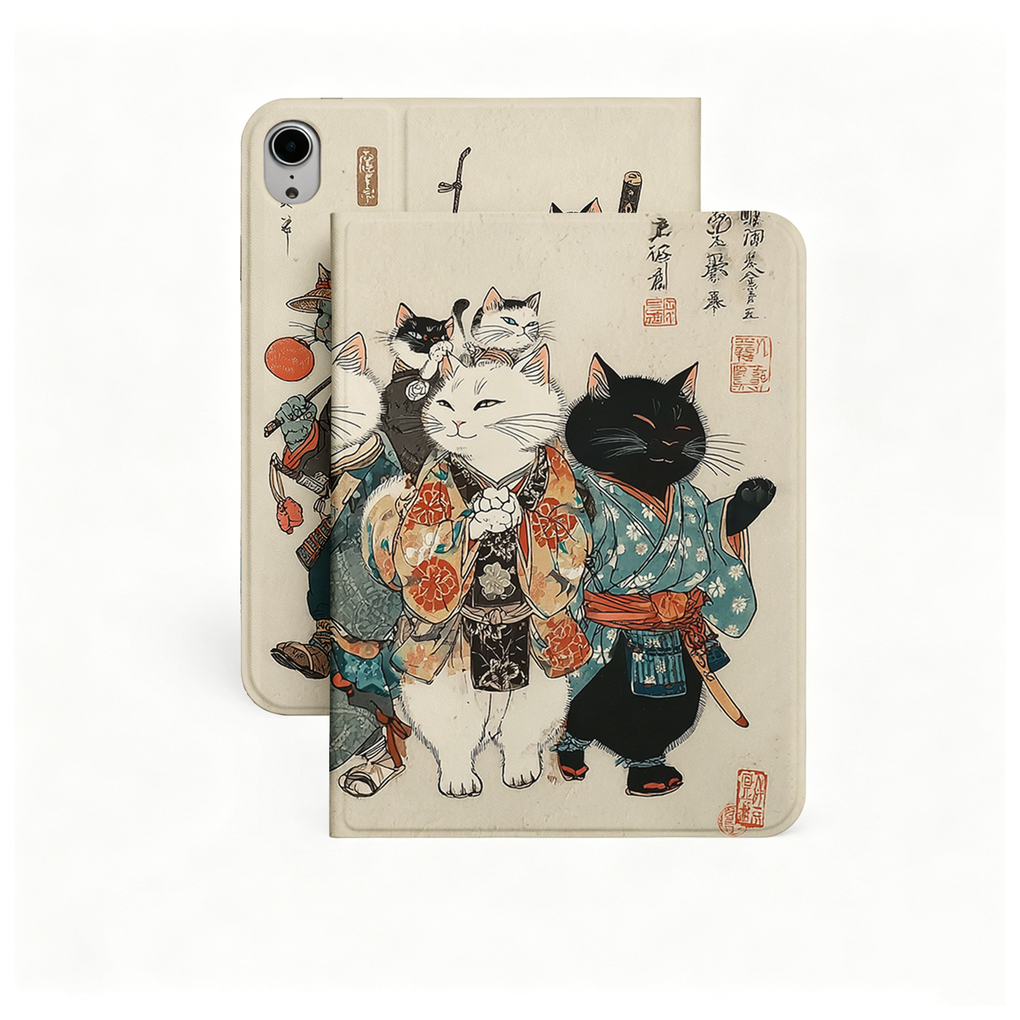 Tokyo-Tiger Samurai Cats Assemble Nobles Tablet Protective Case