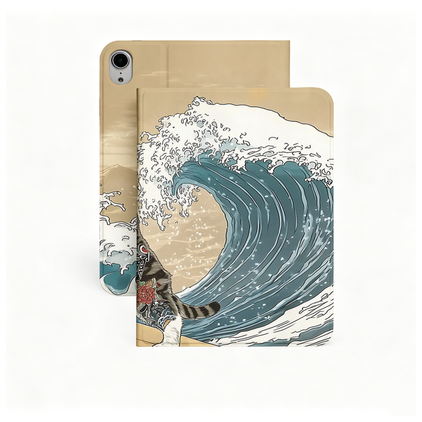 Tokyo-Tiger Cat Surfing Nobles Tablet Protective Case