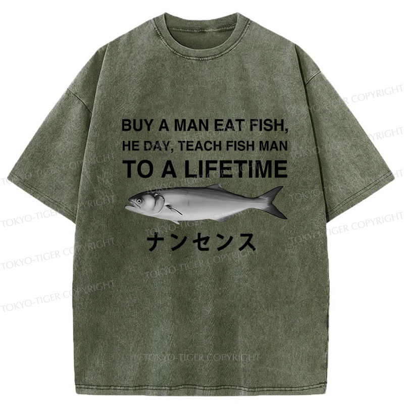 Tokyo-Tiger Funny To A Lifetime Washed T-Shirt