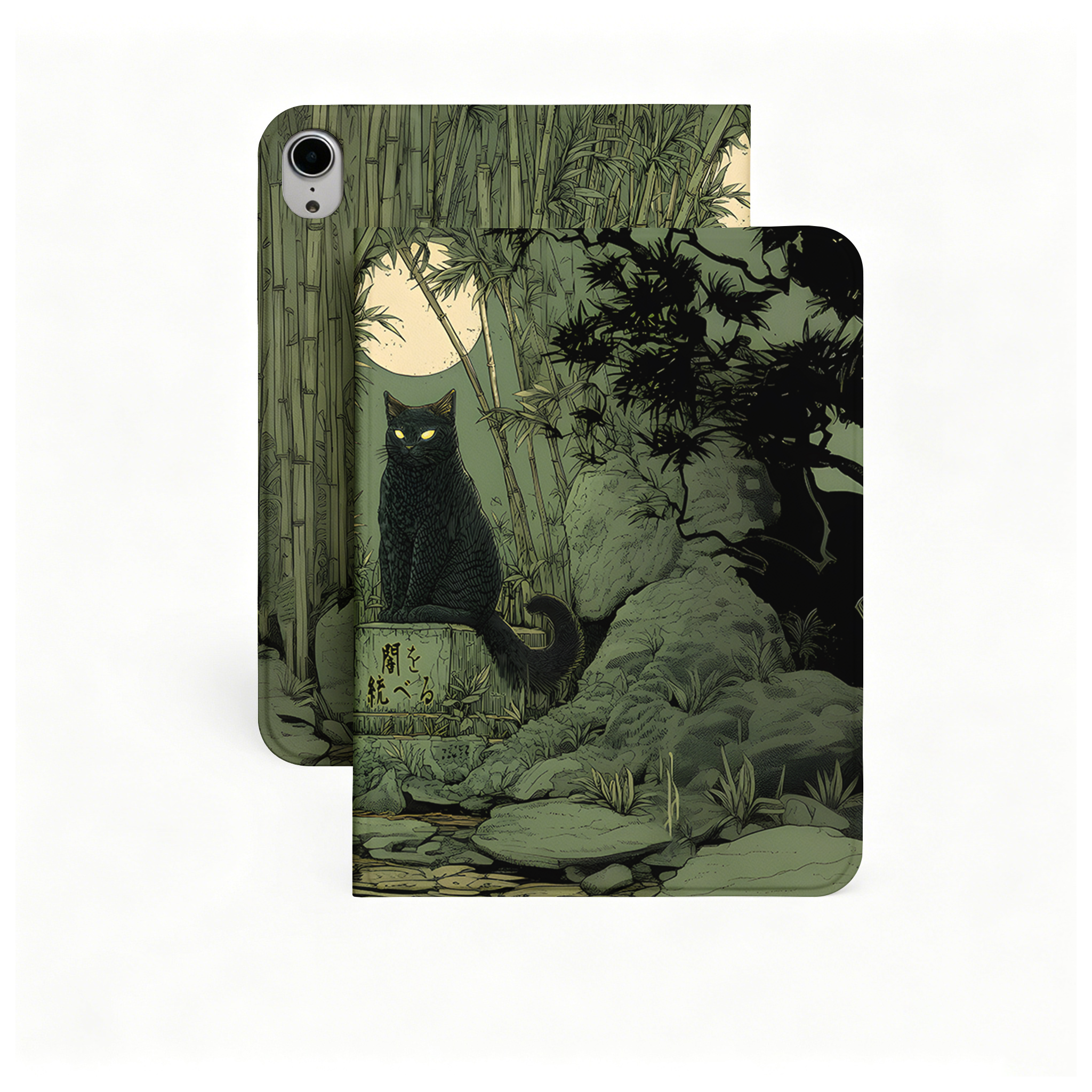 Tokyo-Tiger Cat Under The Moon Nobles Tablet Protective Case
