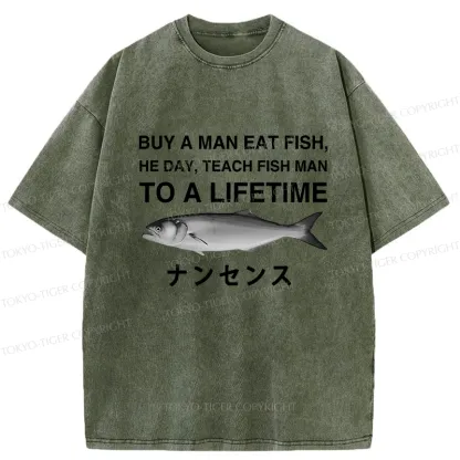 Tokyo-Tiger Funny To A Lifetime Washed T-Shirt