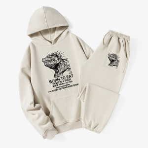 Image of Tokyo-Tiger Born To Eat Fleece Lined Hoodie Set