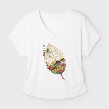 Tokyo-Tiger One Leaf Holds A Tiny Colorful World Modal Dolman Sleeve T-Shirt