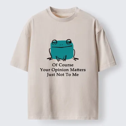 Tokyo-Tiger Cool Frog Unbothered By Others Opinions Washed T-Shirt
