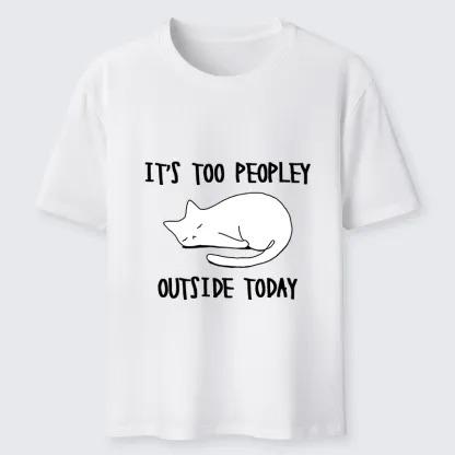 Tokyo-Tiger Funny Meme Quiet Lazy Cat Minimal Line Art Classic T-Shirt