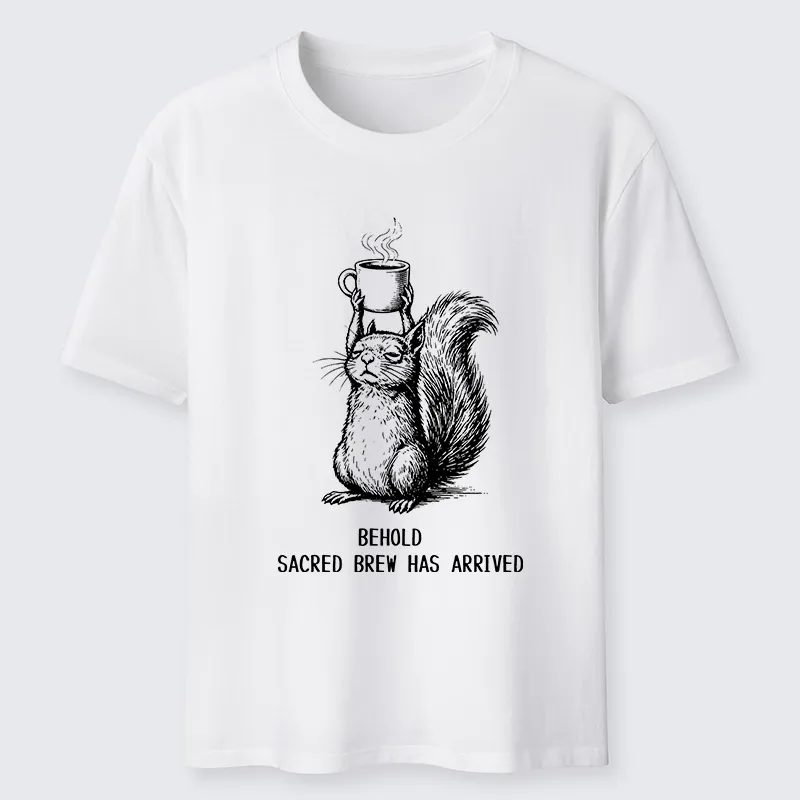 Tokyo-Tiger Squirrel Hold Sacred Coffee Meme Classic T-Shirt