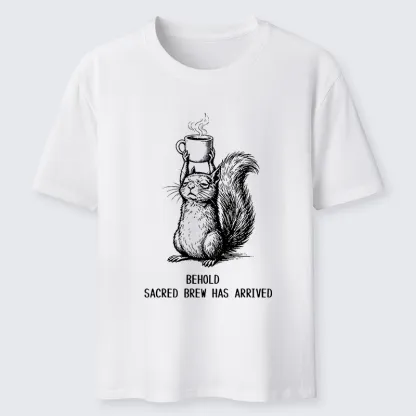 Tokyo-Tiger Squirrel Hold Sacred Coffee Meme Classic T-Shirt