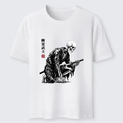 Tokyo-Tiger Vintage Dark Ghost Samurai Sketch Classic T-Shirt