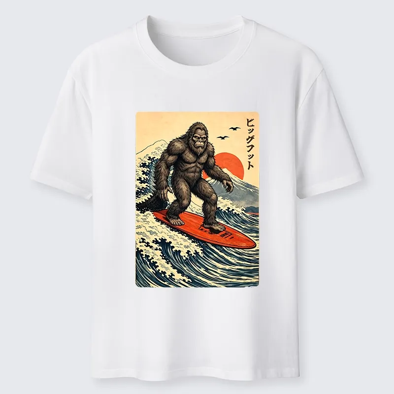 Tokyo-Tiger Myth Beast Surf Fuji Mountain Wave Art Classic T-Shirt