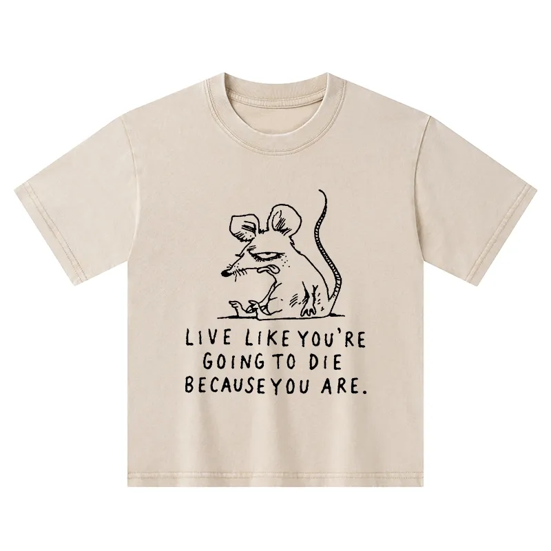 Tokyo-Tiger Funny Meme Sarcastic Rat Life Truth Kids Washed T-Shirt