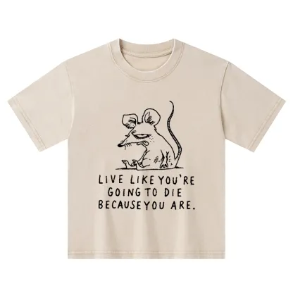 Tokyo-Tiger Funny Meme Sarcastic Rat Life Truth Kids Washed T-Shirt