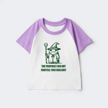 Tokyo-Tiger Funny Meme Wizard Frog Weird Prophecy Kids Raglan T-shirt