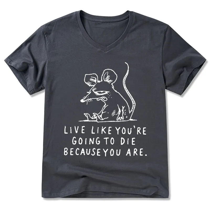 Tokyo-Tiger Funny Meme Sarcastic Rat Life Truth V-Neck Classic T-Shirt
