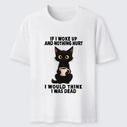 Tokyo-Tiger Funny Cute Black Cat And Coffee Meme Classic T-Shirt