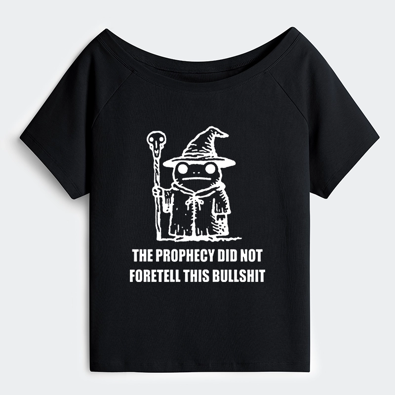Tokyo-Tiger Funny Meme Wizard Frog Weird Prophecy Off Shoulder T-Shirt