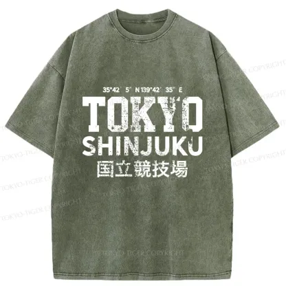 Tokyo-Tiger Tokyo Shinjuku Washed T-Shirt