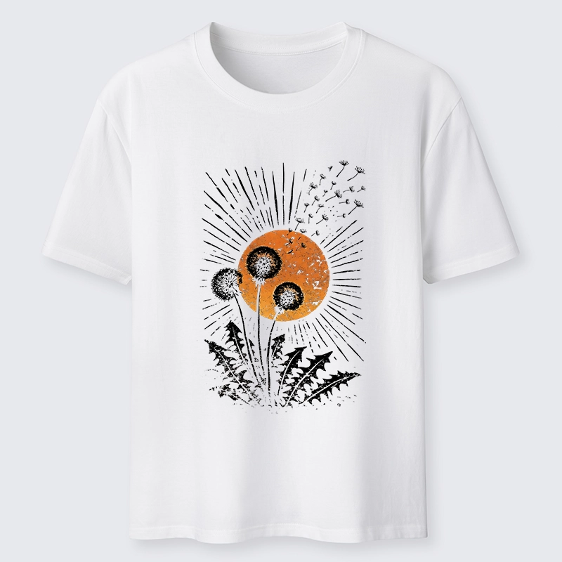 Tokyo-Tiger Calm Sunset Dandelion Graphic Classic T-Shirt