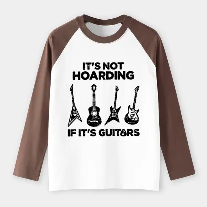 Tokyo-Tiger Music Lover Guitar Hoarding Joke Raglan Long Sleeve T-shirt