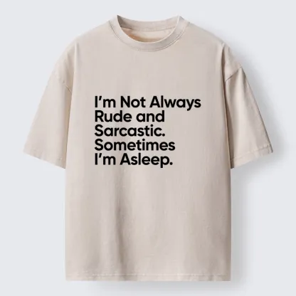 Tokyo-Tiger Sarcastic Funny Text Meme Washed T-Shirt