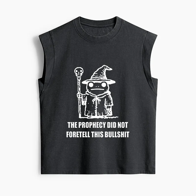 Tokyo-Tiger Funny Meme Wizard Frog Weird Prophecy Women's Washed Tank Tops