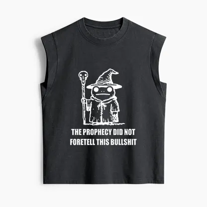 Tokyo-Tiger Funny Meme Wizard Frog Weird Prophecy Women's Washed Tank Tops
