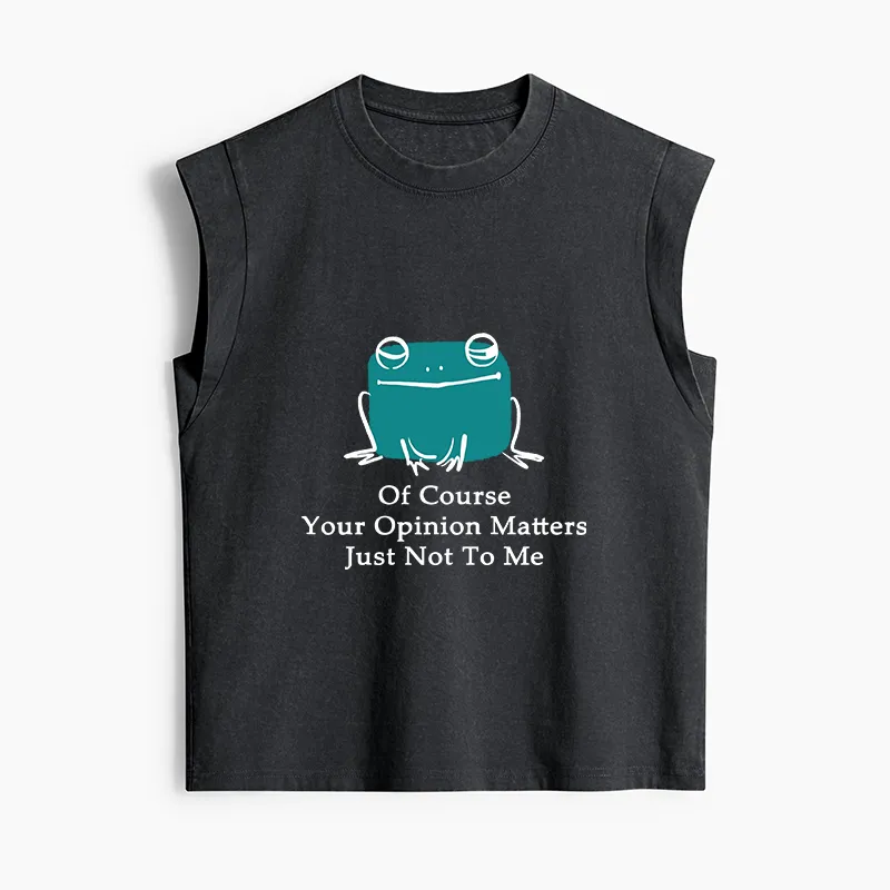 Tokyo-Tiger Cool Frog Unbothered By Others Opinions Women's Washed Tank Tops