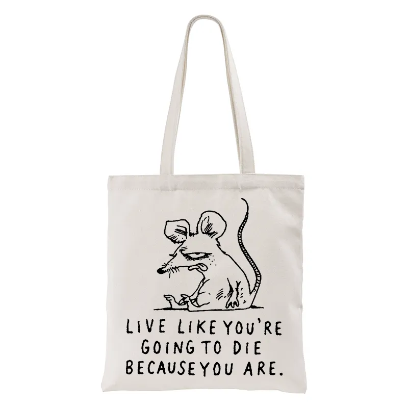 Tokyo-Tiger Funny Meme Sarcastic Rat Life Truth Tote Bag Sale