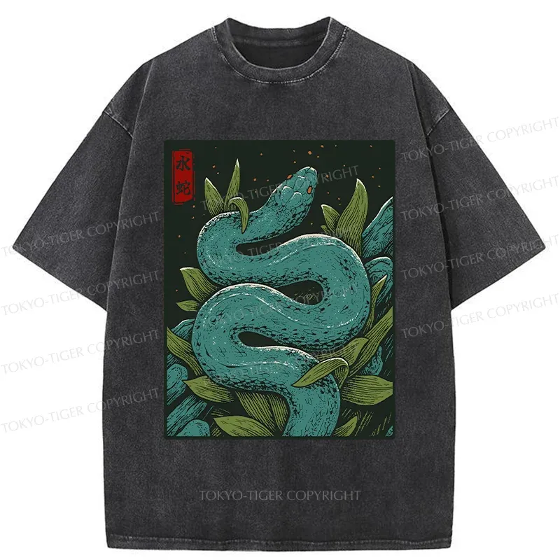 Tokyo-Tiger Vintage Python Washed T-Shirt