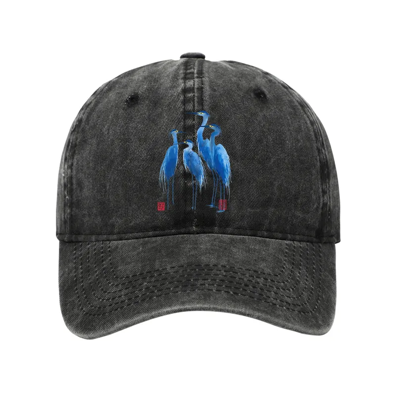 Tokyo-Tiger Flocks Of Great Blue Herons Washed Cap
