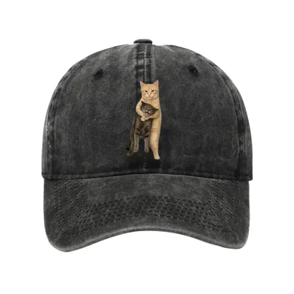 Tokyo-Tiger Orange Cat’s Tight Embrace Washed Cap