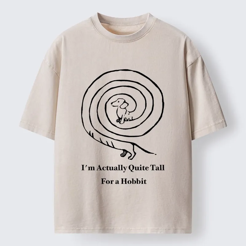 Tokyo-Tiger Loop Sausage Dog Print Washed T-Shirt