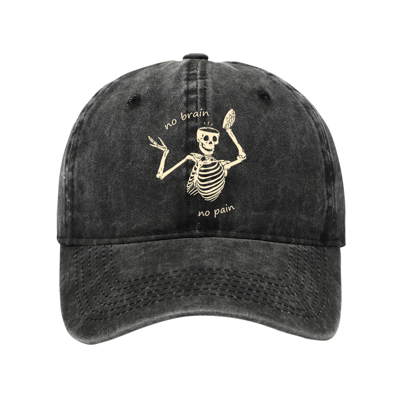 Tokyo-Tiger Skeletons Feel No Pain Washed Cap