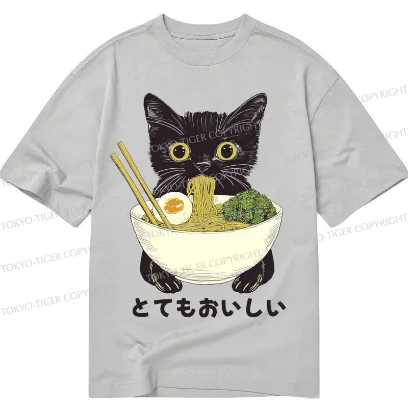 Tokyo-Tiger Ramen Lover Cute Cat Classic T-Shirt