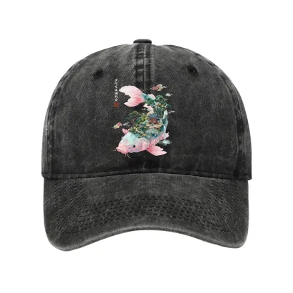 Tokyo-Tiger Journey Of The Flowing Koi Washed Cap