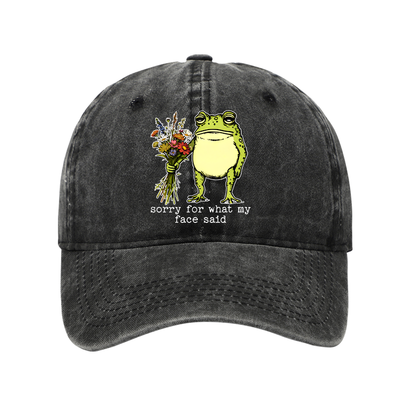 Tokyo-Tiger Frog Sorry Mode Activated Washed Cap