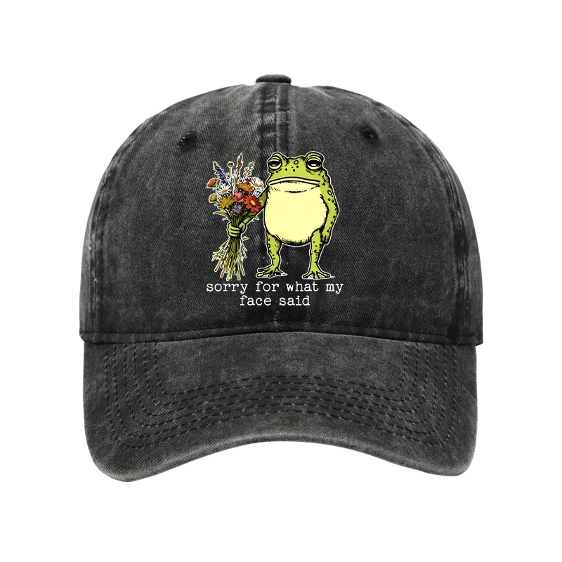 Tokyo-Tiger Frog Sorry Mode Activated Washed Cap