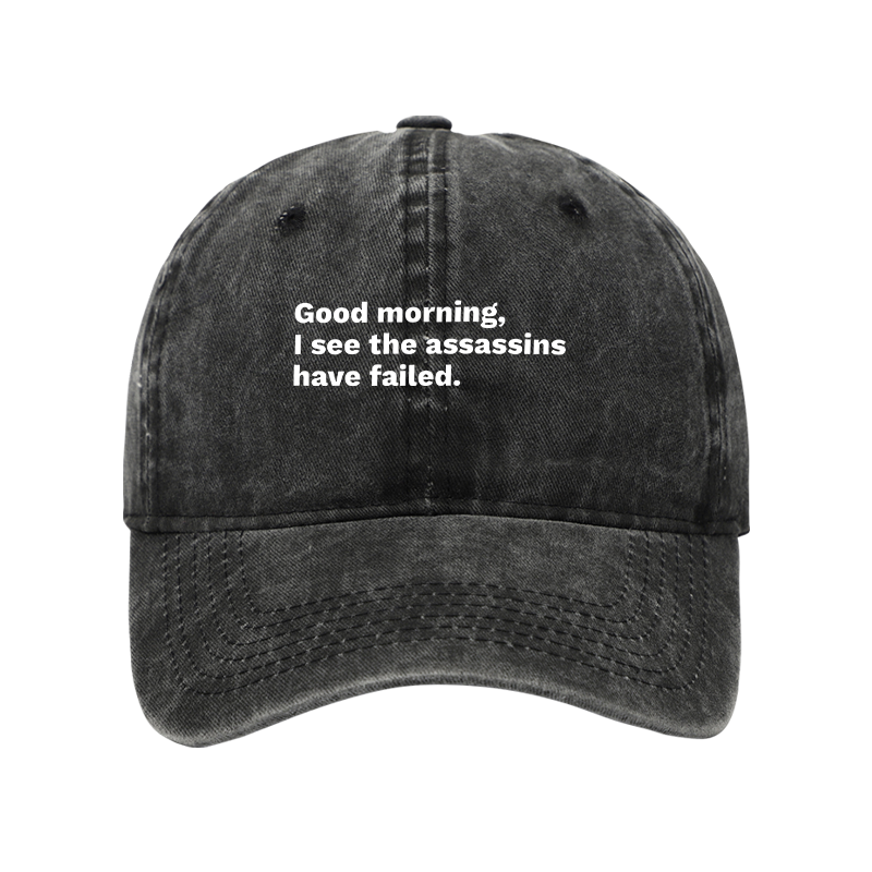 Tokyo-Tiger Assassins Failed Morning Quote Art Washed Cap